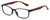 Profile View of Isaac Mizrahi IM31275R Designer Progressive Lens Blue Light Blocking Eyeglasses in Gloss Black Tortoise Havana Ladies Oval Full Rim Acetate 55 mm