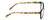 Side View of Isaac Mizrahi IM31324R Designer Blue Light Blocking Eyeglasses in Gloss Black Floral Green Yellow Red Ladies Cat Eye Full Rim Acetate 52 mm