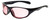 Profile View of Calabria FL-41 Pink Tint Glasses Light Sensitive In/Outdoor Migraine Sunglasses FL41 Fluorescent Polarized/Non-Polar