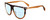 Profile View of Rag&Bone 1056 Designer Progressive Lens Blue Light Blocking Eyeglasses in Havana Tortoise Brown Cocoa Fade Unisex Semi-Circular Full Rim Acetate 57 mm