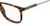 Side View of Carrera 202 Designer Blue Light Blocking Eyeglasses in Brown Tortoise Havana Gold Clear Crystal Unisex Panthos Full Rim Acetate 55 mm