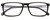 Side View of Carrera CA-8866 Designer Blue Light Blocking Eyeglasses in Havana Tortoise Brown Silver Black Unisex Rectangle Full Rim Acetate 54 mm