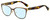 Profile View of Kate Spade VANDRA Designer Blue Light Blocking Eyeglasses in Satin Brown Gold Tortoise Havana Pink Ladies Cat Eye Full Rim Stainless Steel 52 mm