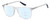 Profile View of Under Armour UA-5018/G Designer Progressive Lens Blue Light Blocking Eyeglasses in Crystal Grey Navy Blue Unisex Square Full Rim Acetate 54 mm