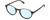Profile View of Polaroid 6125/S Designer Blue Light Blocking Eyeglasses in Gloss Black Grey Crystal Unisex Panthos Full Rim Acetate 50 mm