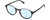 Profile View of Polaroid 6125/S Designer Progressive Lens Blue Light Blocking Eyeglasses in Gloss Black Grey Crystal Unisex Panthos Full Rim Acetate 50 mm