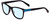 Profile View of Polaroid Kids 8025/S Designer Blue Light Blocking Eyeglasses in Matte Black Blue Unisex Panthos Full Rim Acetate 48 mm