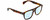 Profile View of Rag&Bone 5005 Designer Progressive Lens Blue Light Blocking Eyeglasses in Dark Havana Tortoise Brown Gold Unisex Pilot Full Rim Acetate 53 mm