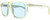 Profile View of Rag&Bone 5005 Designer Blue Light Blocking Eyeglasses in Crystal Yellow Gold Unisex Pilot Full Rim Acetate 53 mm