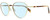 Profile View of Rag&Bone 1019 Logan Designer Blue Light Blocking Eyeglasses in Gold Pink Tortoise Havana Ladies Panthos Full Rim Metal 52 mm