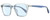 Profile View of Rag&Bone 5034 Parker Designer Blue Light Blocking Eyeglasses in Crystal Blue Grey Unisex Square Full Rim Acetate 52 mm