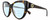 Profile View of GUCCI GG0877S-002 Designer Progressive Lens Blue Light Blocking Eyeglasses in Dark Brown Havana Tortoise Gold Ladies Cat Eye Full Rim Acetate 56 mm