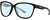 Profile View of Smith Optics Monterey Designer Blue Light Blocking Eyeglasses in Gloss Black Gold Ladies Panthos Full Rim Acetate 58 mm