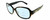 Profile View of Kate Spade AKIRA Designer Progressive Lens Blue Light Blocking Eyeglasses in Gloss Brown Tortoise Havana Black Beige Gold Ladies Square Full Rim Acetate 54 mm