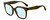 Profile View of Kate Spade ATALIA Designer Progressive Lens Blue Light Blocking Eyeglasses in Gloss Brown Havana Crystal Ladies Cat Eye Full Rim Acetate 52 mm