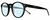 Profile View of Tommy Hilfiger TH 1795/S Designer Progressive Lens Blue Light Blocking Eyeglasses in Gloss Black Silver Unisex Round Full Rim Acetate 50 mm