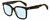 Profile View of Rag&Bone RNB1018/S Designer Progressive Lens Blue Light Blocking Eyeglasses in Dark Tortoise Havana Brown Amber Gold Ladies Square Full Rim Acetate 56 mm