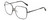 Profile View of Rag&Bone RNB1054/G/S Designer Progressive Lens Blue Light Blocking Eyeglasses in Shiny Black Gold Clear Crystal Ladies Square Full Rim Metal 58 mm