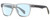 Profile View of Rag&Bone RNB5031/G/S Designer Blue Light Blocking Eyeglasses in Light Blue Crystal Black Slate Grey Gold Unisex Square Full Rim Acetate 56 mm