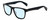 Profile View of Rag&Bone RNB5031/G/S Designer Blue Light Blocking Eyeglasses in Gloss Black Iron Grey Unisex Square Full Rim Acetate 56 mm