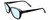 Profile View of Chopard VCH229S Designer Blue Light Blocking Eyeglasses in Gloss Black Silver Gemstone Accents White Ladies Cat Eye Full Rim Acetate 54 mm