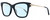 Profile View of Chopard SCH272S Designer Blue Light Blocking Eyeglasses in Gloss Black Gold Silver Gemstone Accents Ladies Cat Eye Full Rim Acetate 51 mm