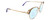 Profile View of Chopard VCHC51S Designer Progressive Lens Blue Light Blocking Eyeglasses in Shiny 23KT Gold Plated Silver Gemstone Accents Lilac Purple Glitter Ladies Cat Eye Full Rim Metal 54 mm