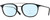 Profile View of John Varvatos V378 Designer Progressive Lens Blue Light Blocking Eyeglasses in Gloss Black Brown Tortoise Havana 2-Tone Gunmetal Unisex Panthos Full Rim Acetate 49 mm