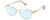 Profile View of Chopard VCHF50S Designer Blue Light Blocking Eyeglasses in 24KT Rose Gold Plated Pink Crystal Silver Gemstone Accents Ladies Cat Eye Full Rim Metal 55 mm
