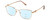Profile View of Chopard VCHF50S Designer Progressive Lens Blue Light Blocking Eyeglasses in 24KT Rose Gold Plated Pink Crystal Silver Gemstone Accents Ladies Cat Eye Full Rim Metal 55 mm