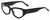 Profile View of SITO SHADES Diamond Designer Blue Light Blocking Eyeglasses in Gloss Black Unisex Rectangular Full Rim Acetate 55 mm