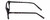 Side View of Chopard VCH313-0703 Designer Blue Light Blocking Eyeglasses in Matte Black Carbon Fiber/Wood Mens Rectangular Full Rim Acetate 53 mm