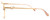 Side View of Chopard VCHF51S-08FC Designer Blue Light Blocking Eyeglasses in Shiny 23KT Gold Plated/Pink Crystal/Gemstone Accent Ladies Cat Eye Full Rim Metal 54 mm