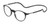 Profile View of Snap Magnetic SP04-C11 Designer Progressive Lens Blue Light Blocking Eyeglasses in Matte Black Unisex Oval Full Rim 50 mm
