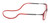 Side View of Snap Magnetic SP04-C15 Designer Progressive Lens Blue Light Blocking Eyeglasses in Matte Crystal Red Unisex Oval Full Rim 50 mm