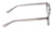 Side View of Reptile Malayemys Designer Progressive Lens Blue Light Blocking Eyeglasses in Smoke Grey Crystal Ladies Panthos Full Rim Acetate 44 mm