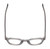 Top View of Reptile Liaochelys Unisex Designer Reading Glasses in Grey Crystal & Silver 48mm