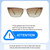 Size Awareness Illustration of QUAY Australia Bad Habit CatEye Multi-Focus Blue Light Glasses Crystal Clear 65mm