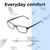 Lightweight Construction Illustration of Jones New York J730 Designer Progressive Lens Blue Light Blocking Eyeglasses in Tortoise Havana Brown Gold Ladies Cat Eye Full Rim Acetate 53 mm