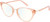 Profile View of Prive Revaux Modern Designer Progressive Lens Blue Light Blocking Eyeglasses in Cantaloupe Crystal Ladies Cat Eye Full Rim Acetate 53 mm