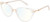 Profile View of Prive Revaux Modern Designer Progressive Lens Blue Light Blocking Eyeglasses in Crystal Clear Ladies Cat Eye Full Rim Acetate 53 mm