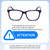 Size Awareness Illustration of Prive Revaux MVP Designer Progressive Lens Blue Light Blocking Eyeglasses in Midnight Plum Purple Unisex Square Full Rim Acetate 54 mm