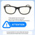 Size Awareness Illustration of Prive Revaux Tolstoy Designer Blue Light Blocking Eyeglasses in Caviar Black Unisex Panthos Full Rim Acetate 53 mm