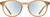 Front View of Prive Revaux Maestro Designer Progressive Lens Blue Light Blocking Eyeglasses in Classic Nude Crystal Brown Unisex Round Full Rim Acetate 48 mm