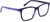 Side View of Prive Revaux MVP Designer Blue Light Blocking Eyeglasses in Midnight Plum Purple Unisex Square Full Rim Acetate 54 mm