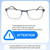 Size Awareness Illustration of Prive Revaux Spinoza Designer Blue Light Blocking Eyeglasses in Midnight Blue Unisex Rectangular Full Rim Metal 49 mm