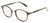 Profile View of OTIS A Day Late Designer Blue Light Blocking Eyeglasses in Eco Hornwood Unisex Round Full Rim Acetate 50 mm