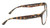 Side View of OTIS Aerial Designer Progressive Lens Blue Light Blocking Eyeglasses in Matte Honey Tortoise Havana Ladies Cat Eye Full Rim Acetate 56 mm