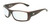 Profile View of OTIS Coastin Slim Designer Blue Light Blocking Eyeglasses in Matte Woodland Unisex Rectangular Full Rim Acetate 61 mm