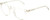 Profile View of OTIS Omar Designer Blue Light Blocking Eyeglasses in Eco Crystal Sand Ladies Round Full Rim Acetate 50 mm